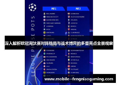 深入解析欧冠淘汰赛对阵格局与战术博弈的多重亮点全景观察
